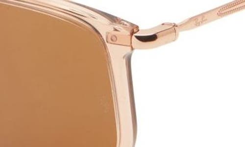Ray Ban Ray-ban 53mm Geometric Sunglasses In Brown