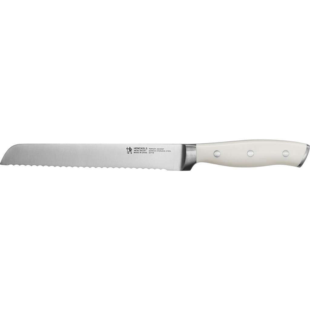 Henckels Cutlery Forged Accent 8-inch Bread Knife In White