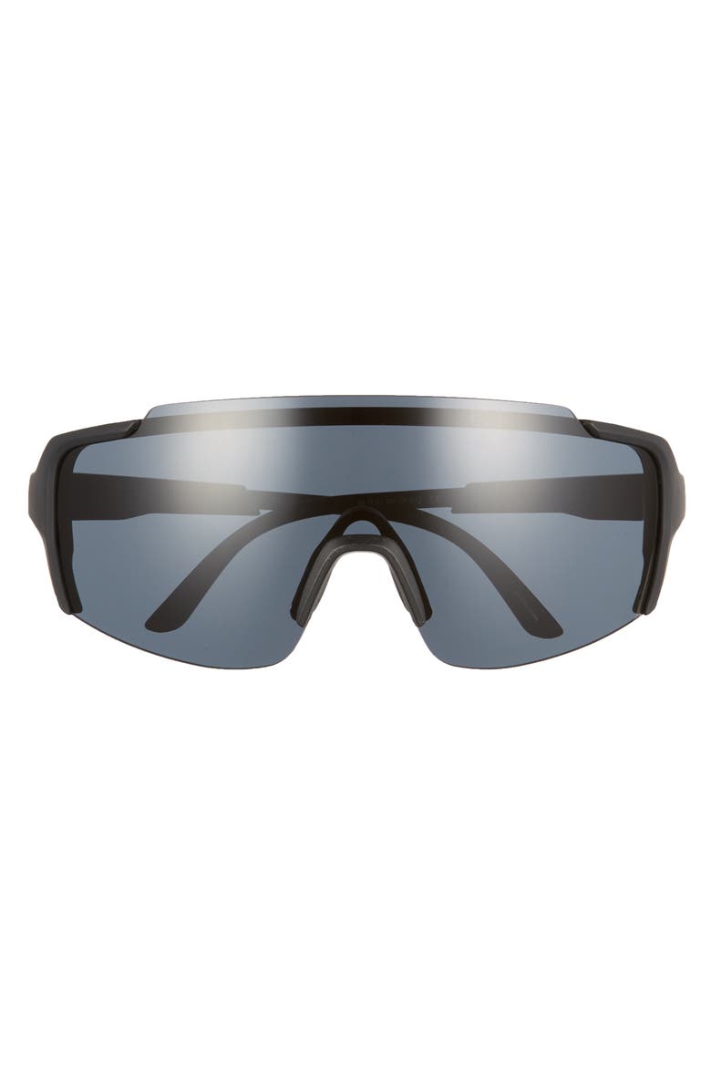 Flywheel 160mm ChromaPop™ Shield Sunglasses, Alternate, color, MATTE BLACK/ BLACK