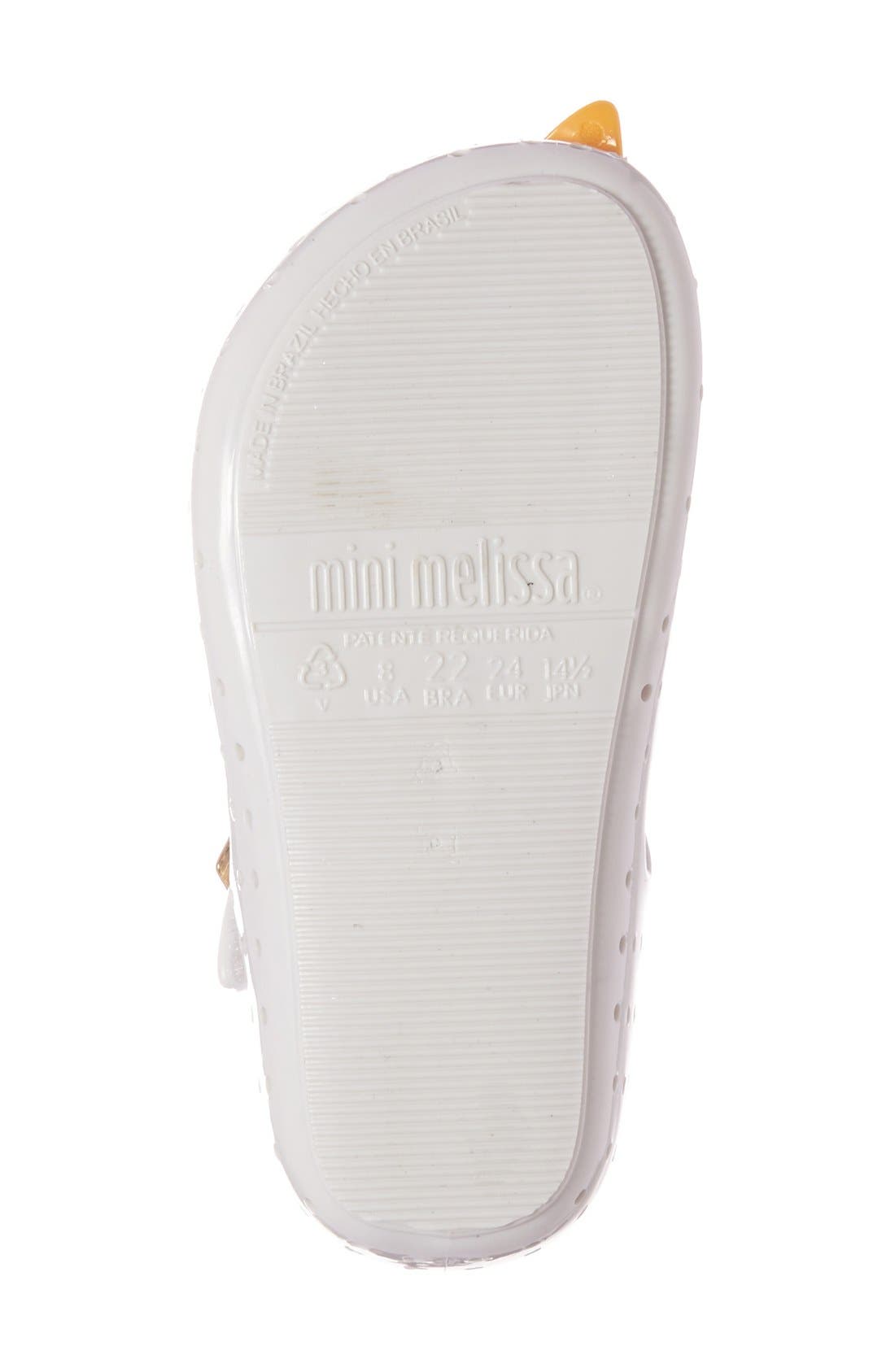 'Furadinha IX' Mary Jane Flat, Alternate, color, WHITE