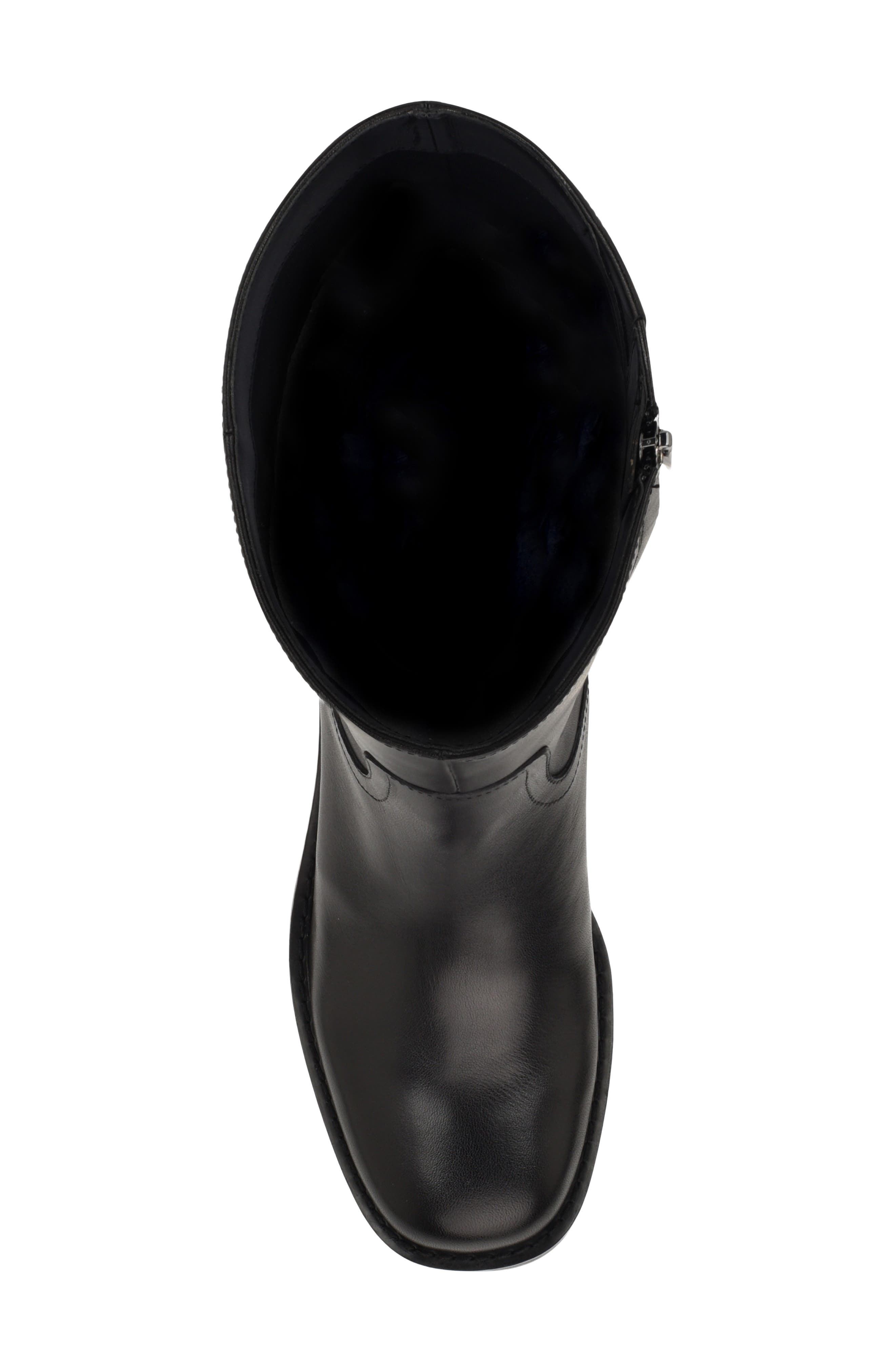 Nine West Broklyn Block Heel Boot, Alternate, color, Black