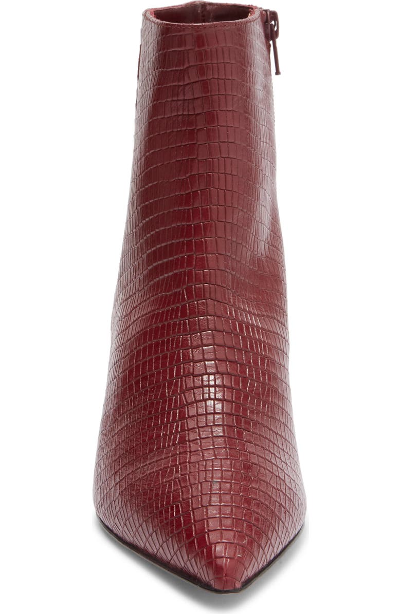 Bruno Magli Nerina Pointed Toe Bootie, Alternate, color, Bordeaux Snake