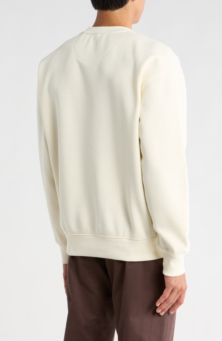 DENIM AND FLOWER Crewneck Sweatshirt, Alternate, color, Ivory