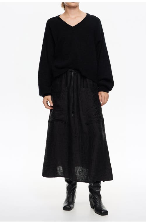 Bimba Y Lola Adjustable Waist Skirt In Black