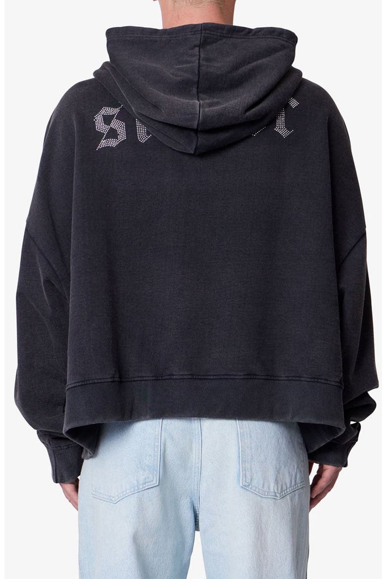 Saints & Sinners Embellished Hoodie, Alternate, color, BLACK