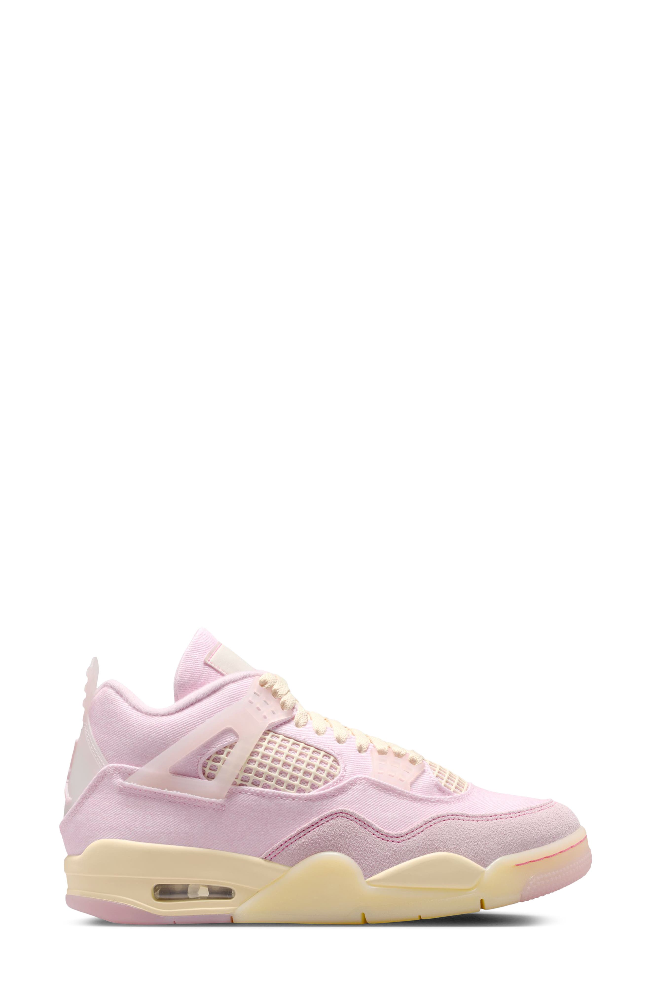Jordan Air Jordan 4 Retro Basketball Sneaker, Alternate, color, Pearl Pink/ Iced Carmine