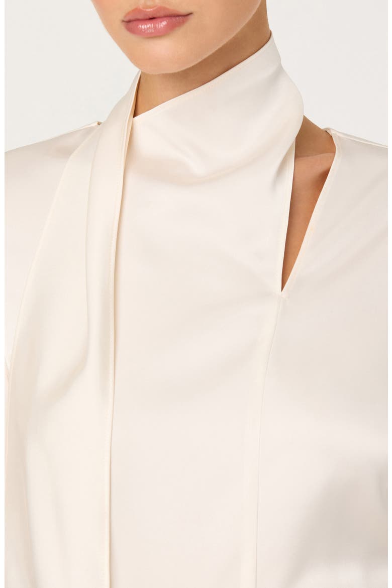Felista Scarf Neck Long Sleeve Shirt, Alternate, color, OFF WHITE