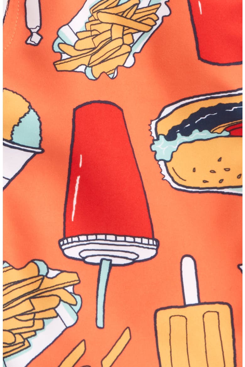 'Sand 'N My Trunks' Swim Trunks, Alternate, color, ORANGE LILY JUNK FOOD
