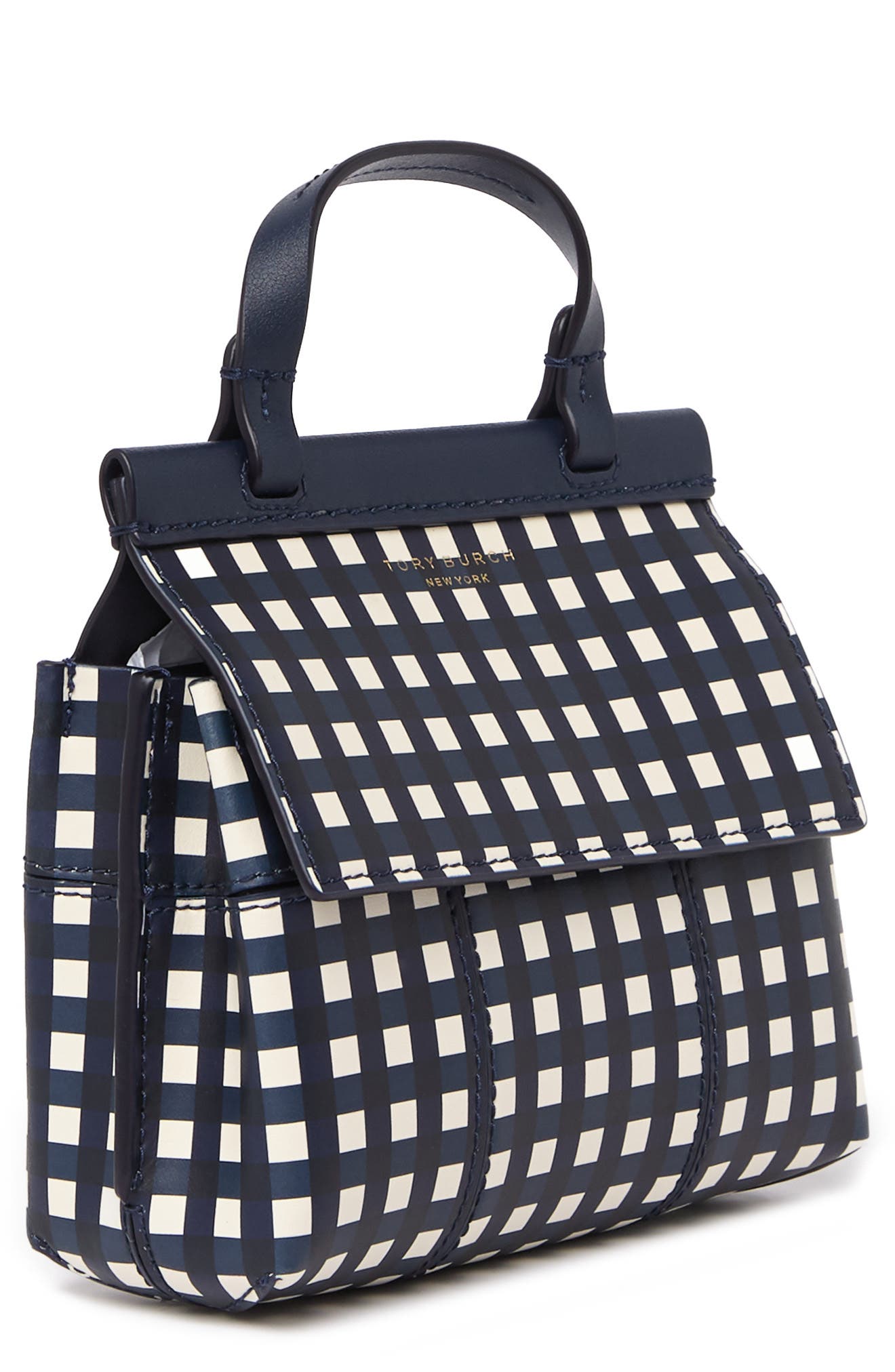 Block T Mini Satchel, Alternate, color, ROYAL NAVY CHECK IN