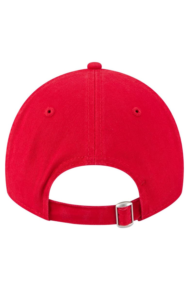 New Era Girls Youth New Era  Scarlet San Francisco 49ers Cheer 9TWENTY Adjustable Hat, Alternate, color, Scarlet