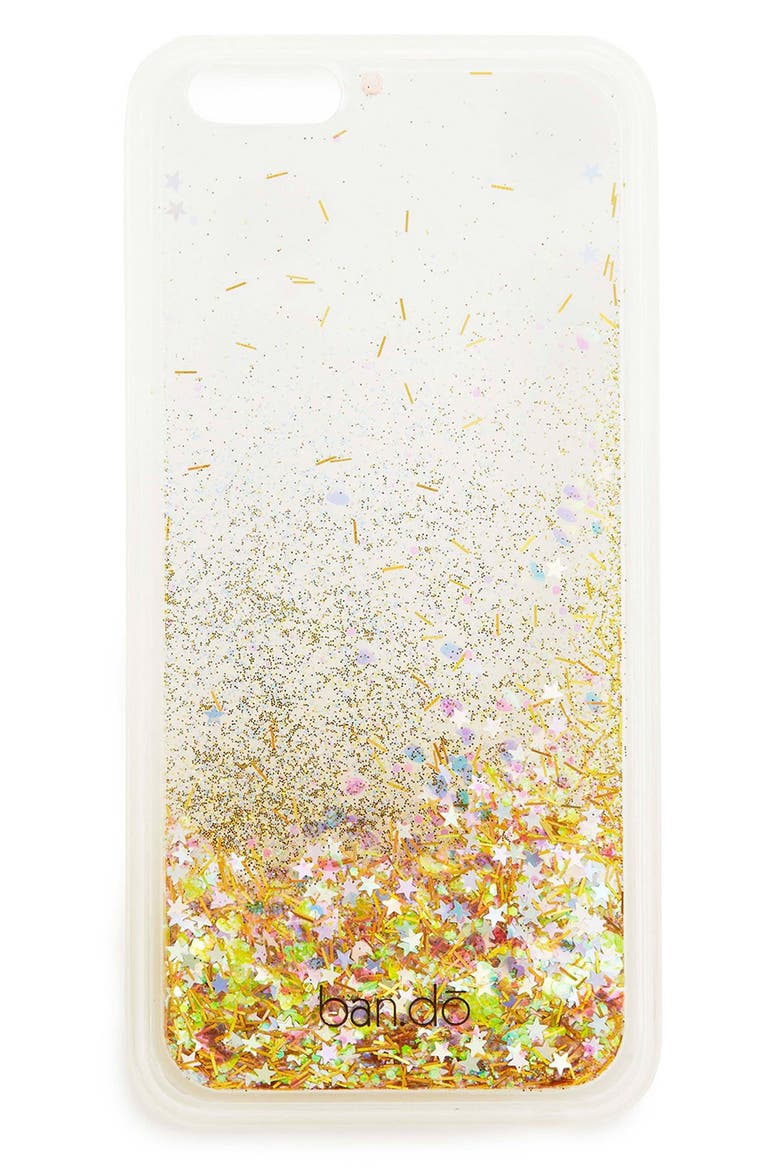 'Glitter Bomb' iPhone 6 & 6s Case, Alternate, color, GOLD/ MULTI