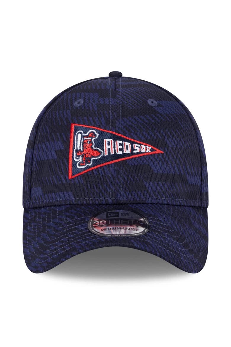 Men's New Era Navy Boston Red Sox 2025 MLB Clubhouse 39THIRTY Flex Hat, Alternate, color, Navy