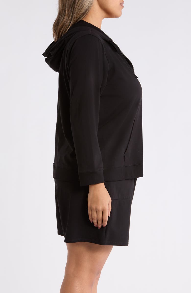 Eileen Fisher Hooded Zip Jacket, Alternate, color,