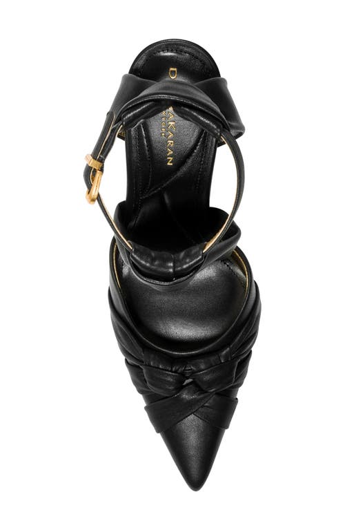 Donna Karan New York Phia Ankle Strap Pointed Toe Pump In Black