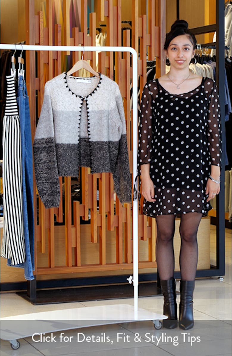 Jenna Contrast Trim Cardigan, sales video thumbnail