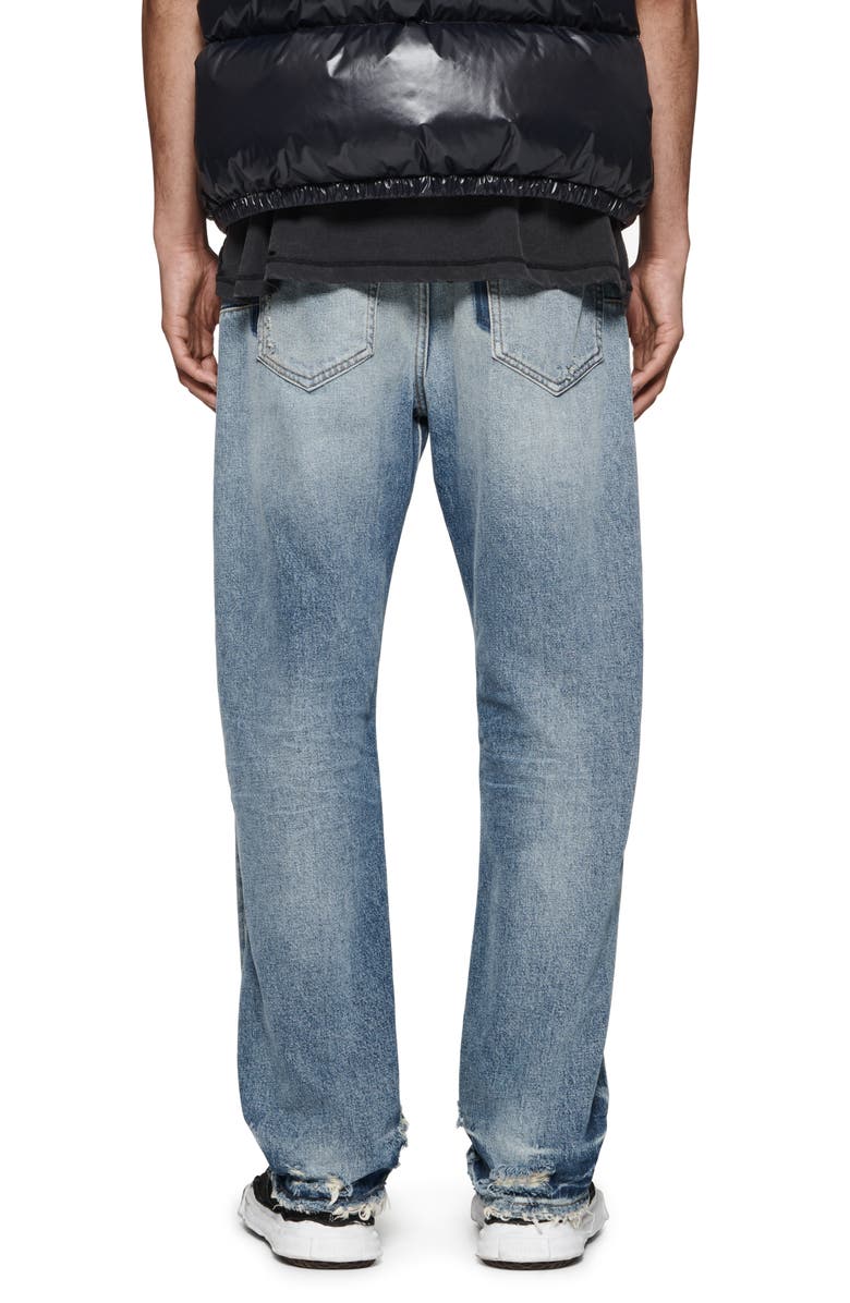 PURPLE BRAND Distressed Straight Leg Jeans, Alternate, color, 