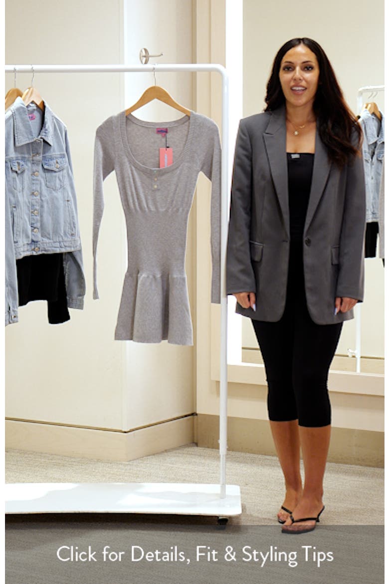 Sylver Long Sleeve Knit Minidress video
