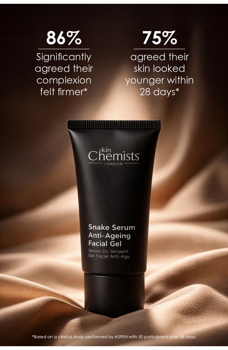 SKINCHEMISTS Snake Serum Anti-Ageing Facial Gel 30ml, Alternate, color, White