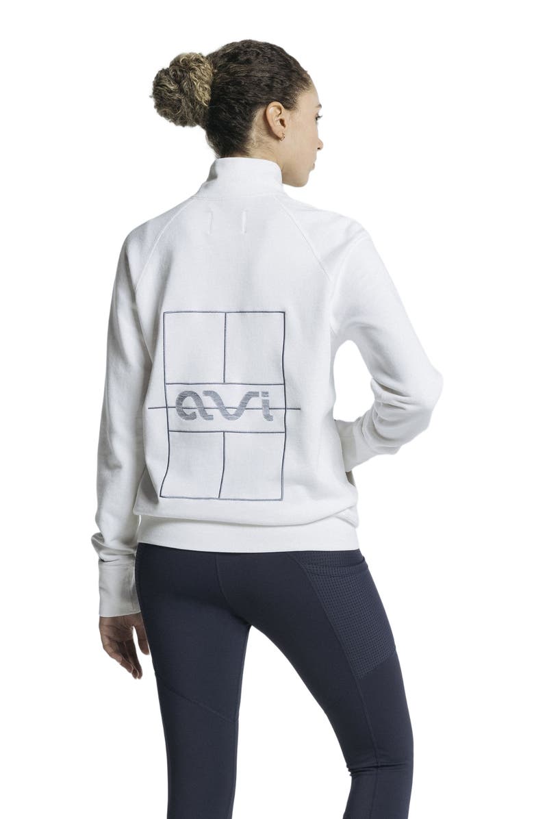 AVI Pickleball Warmup Pullover, Alternate, color, White Lotus