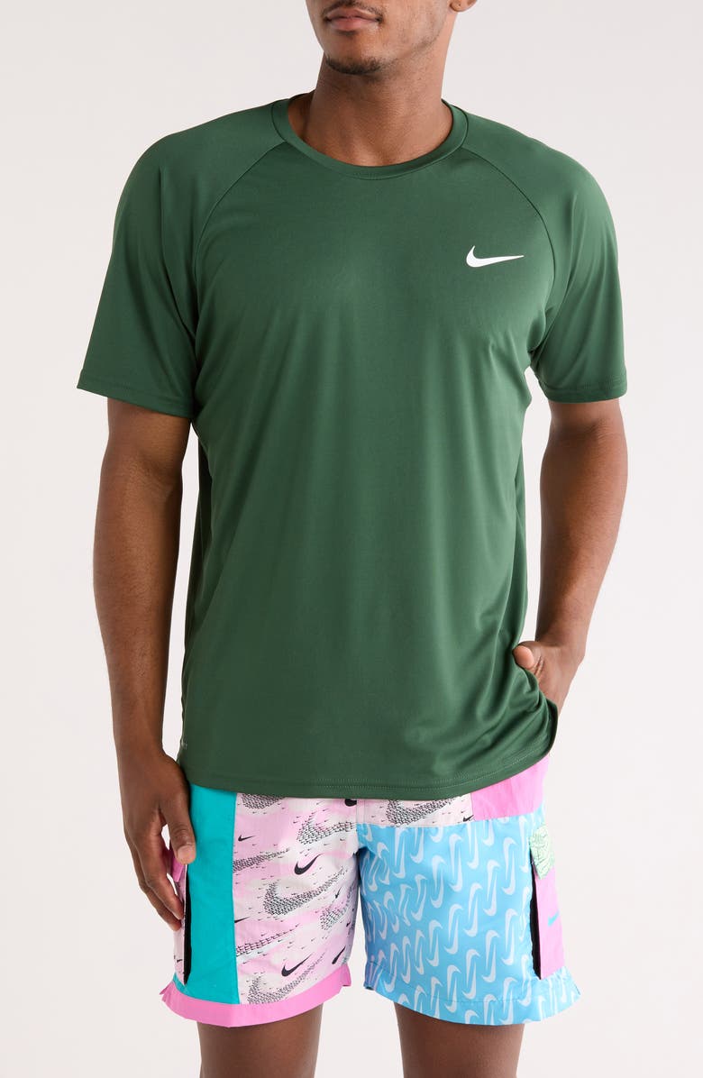 Nike Hydroguard Swim Shirt, Main, color, Fir