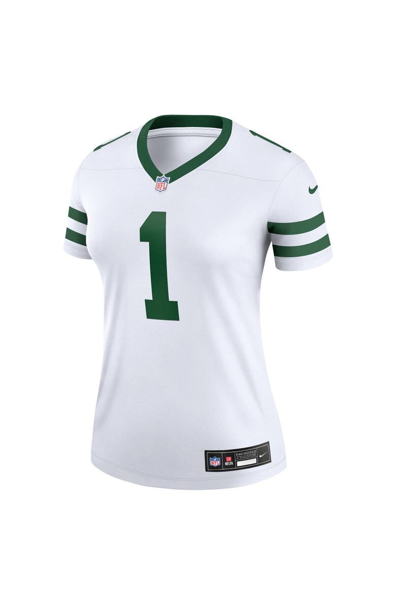 Nike Women's Nike Ahmad Sauce Gardner Legacy White New York Jets Legend Player Performance Top, Alternate, color, White