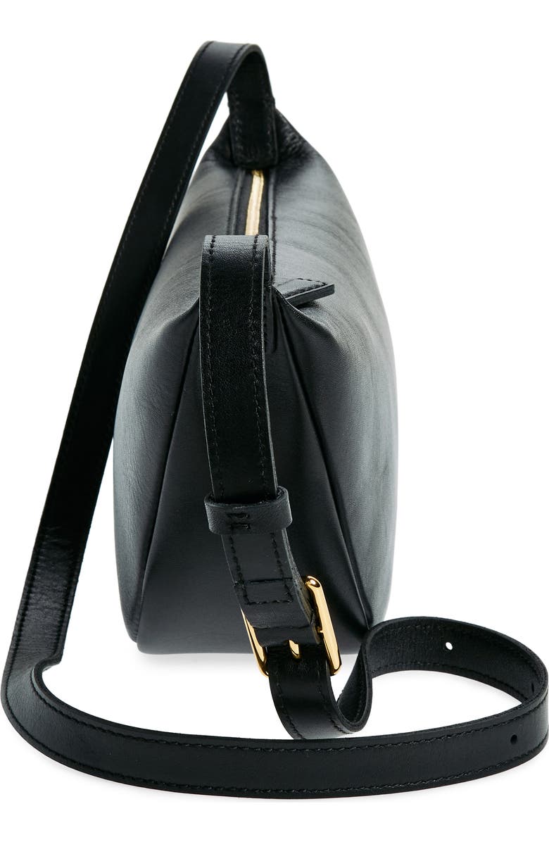 Madewell The Sling Leather Crossbody Bag, Alternate, color, True Black