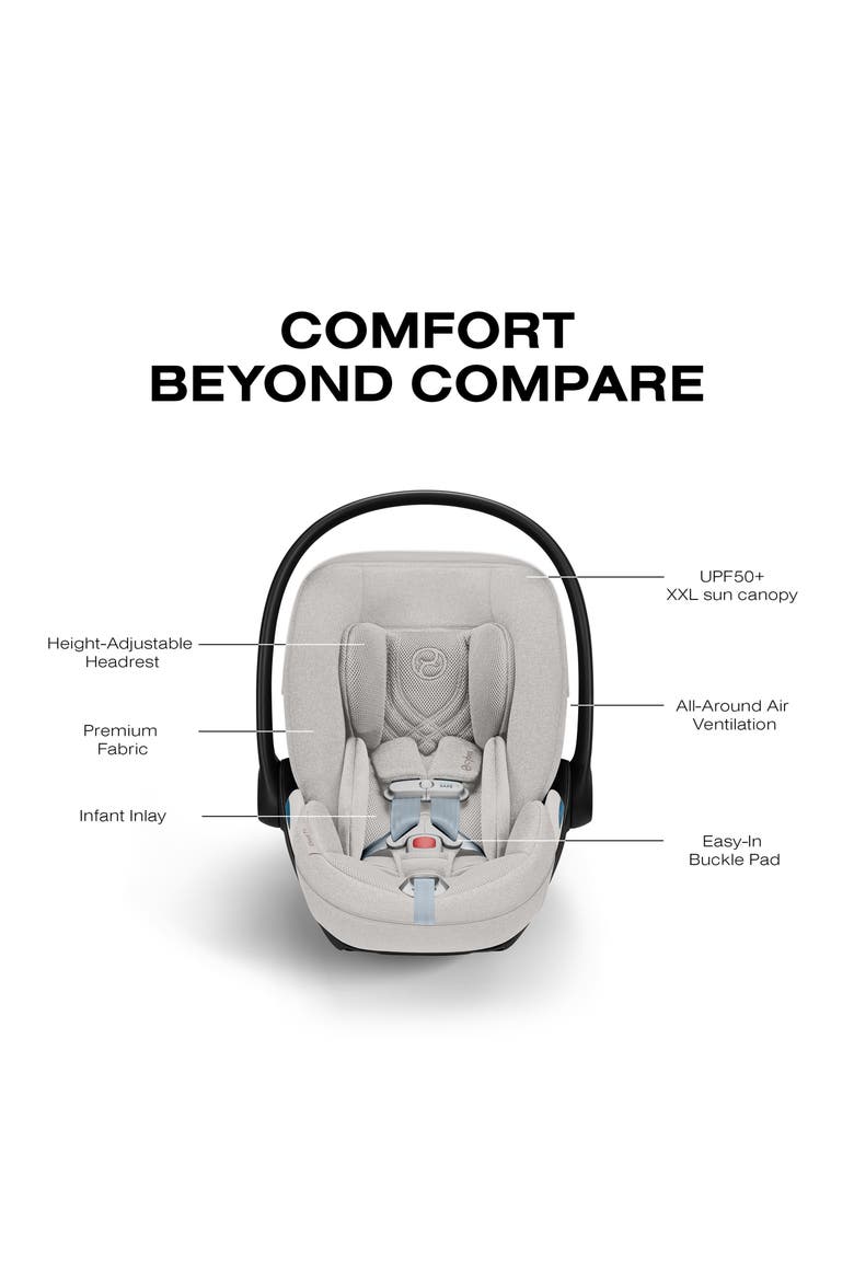 Cloud T Infant Car Seat with Leg Load Base, Alternate, color, CITY GREY