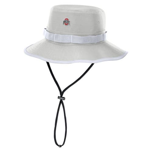 Nike Gray Ohio State Buckeyes 2025 Sideline Apex Boonie Bucket Hat In Gray