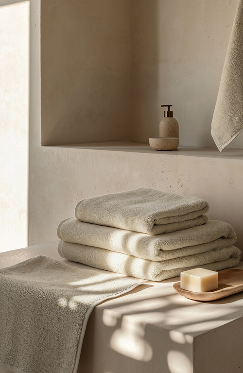 Italic Ultraplush Australian Cotton Standard Towel Set In Neutral