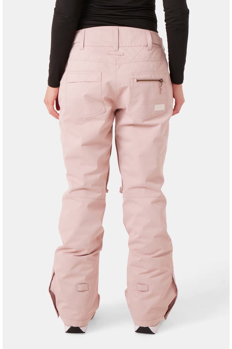 Nadia Insulated Waterproof Snow Pants, Alternate, color, ADOBE ROSE
