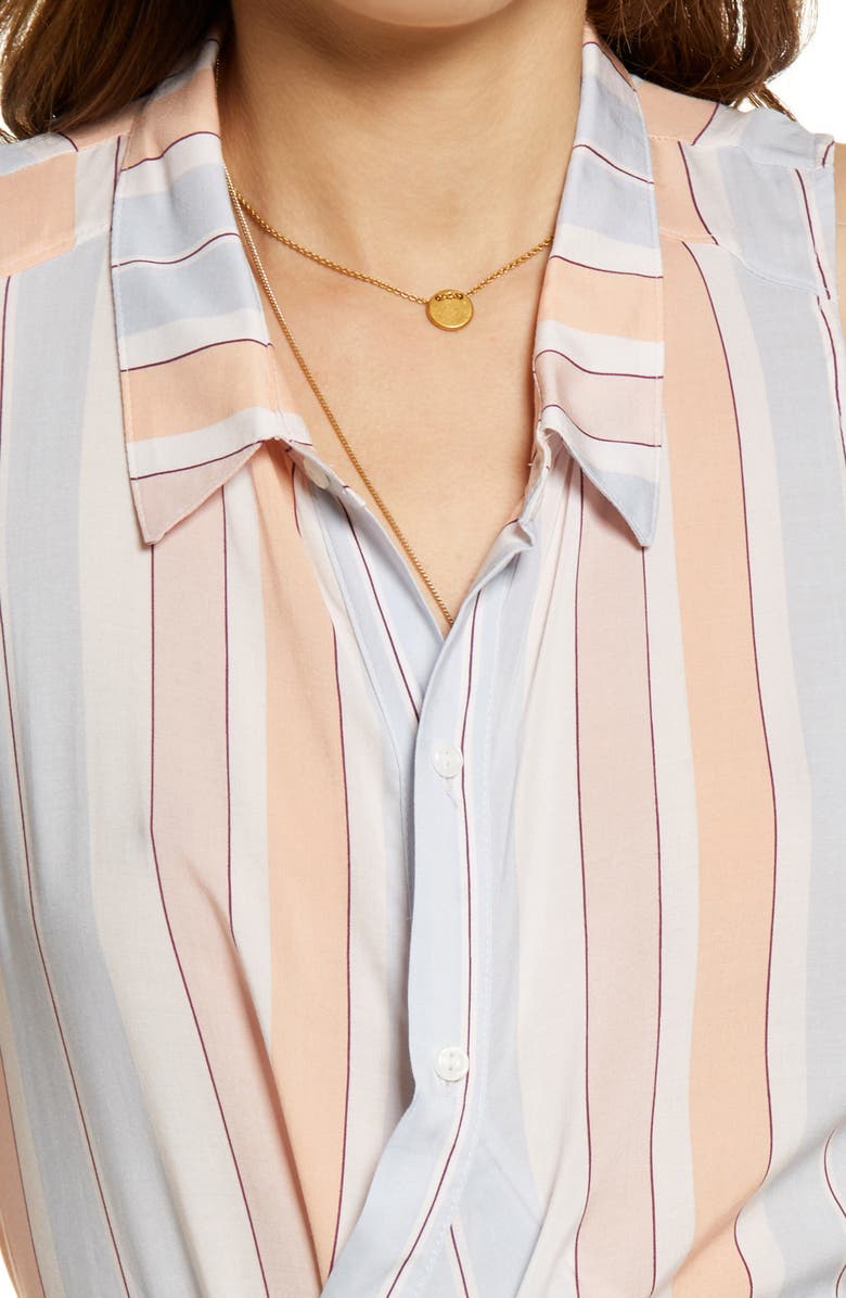 Free People Mackenzie Wrap Button-Up Top, Alternate, color,