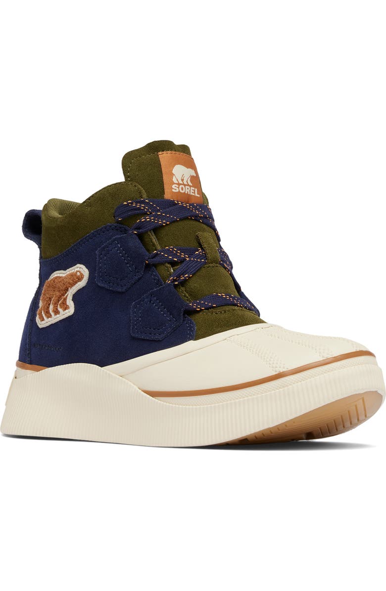 SOREL Out N About IV Classic Waterproof Duck Boot, Main, color, Dark Midnight/ Honey White