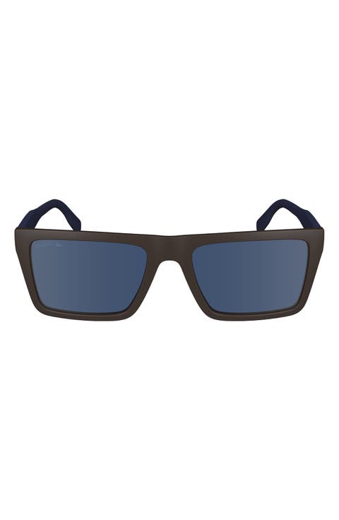 Sport 56mm Rectangular Sunglasses