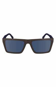 Lacoste Sport 56mm Rectangular Sunglasses