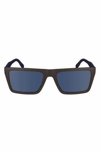 Lacoste Sport 56mm Rectangular Sunglasses