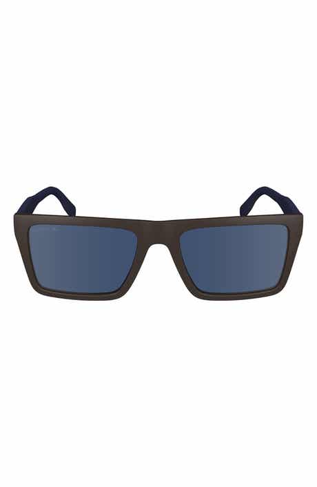 Lacoste Sport 56mm Rectangular Sunglasses