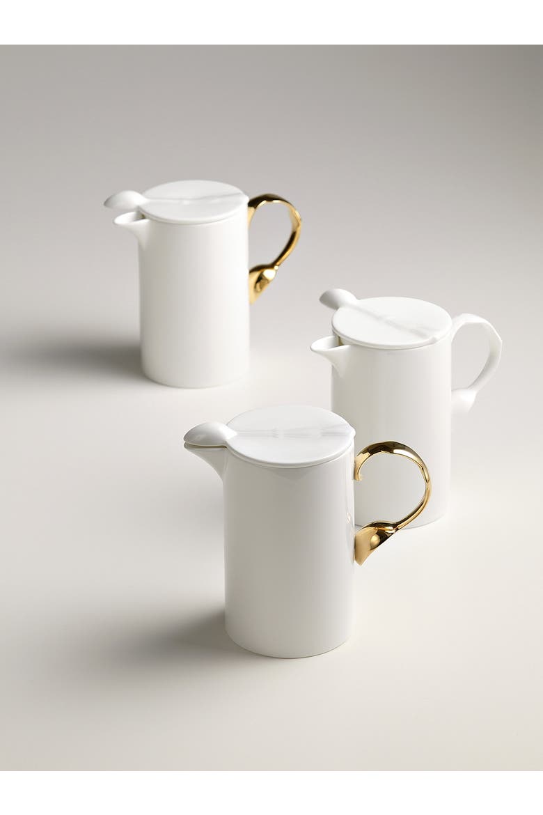 Cutlery Tall Teapot, Alternate, color, Multi