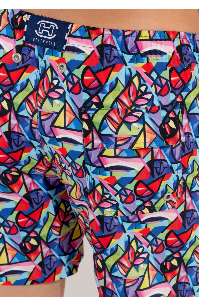 HOM Idylle Beach Boxer, Alternate, color, Multico Print