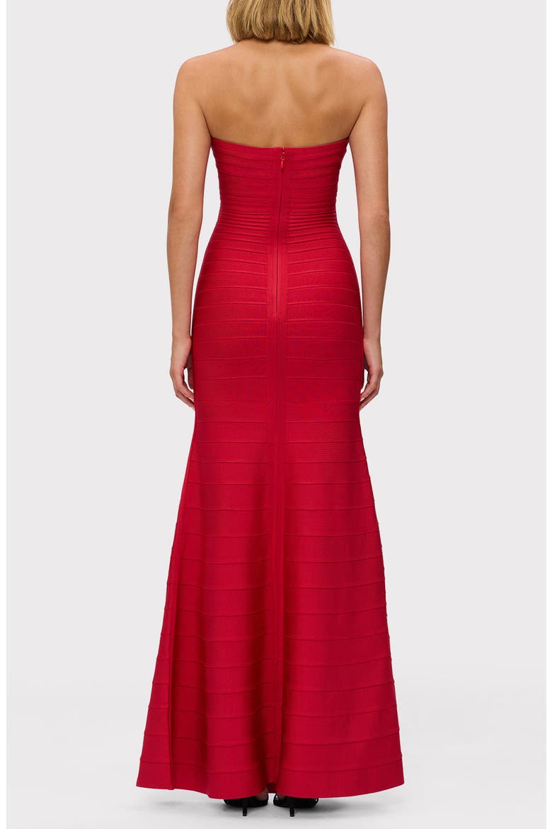 The Sara Strapless Mermaid Gown, Alternate, color, LIPSTICK RED