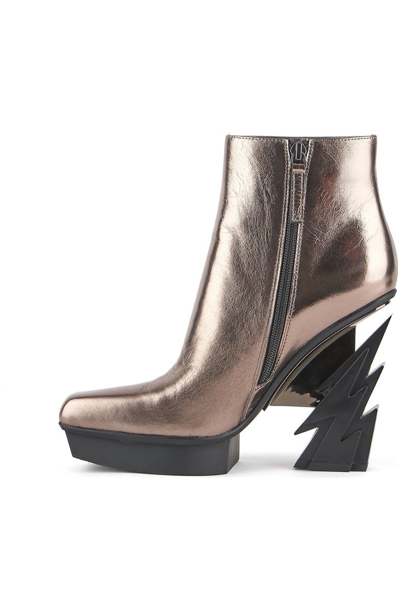United Nude Glam Square Boot, Alternate, color, Gun Metal