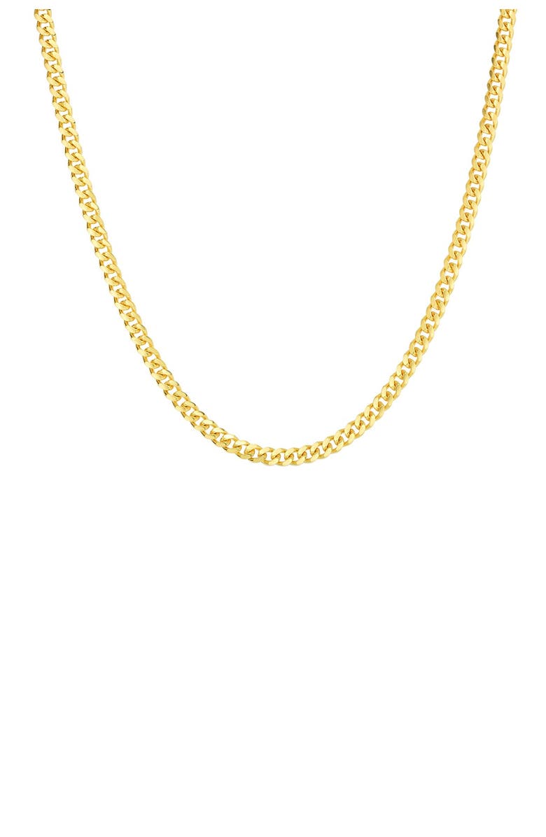 SPHERA MILANO 14K Yellow Gold Plated Sterling Silver Wheat Chain Necklace, Main, color,