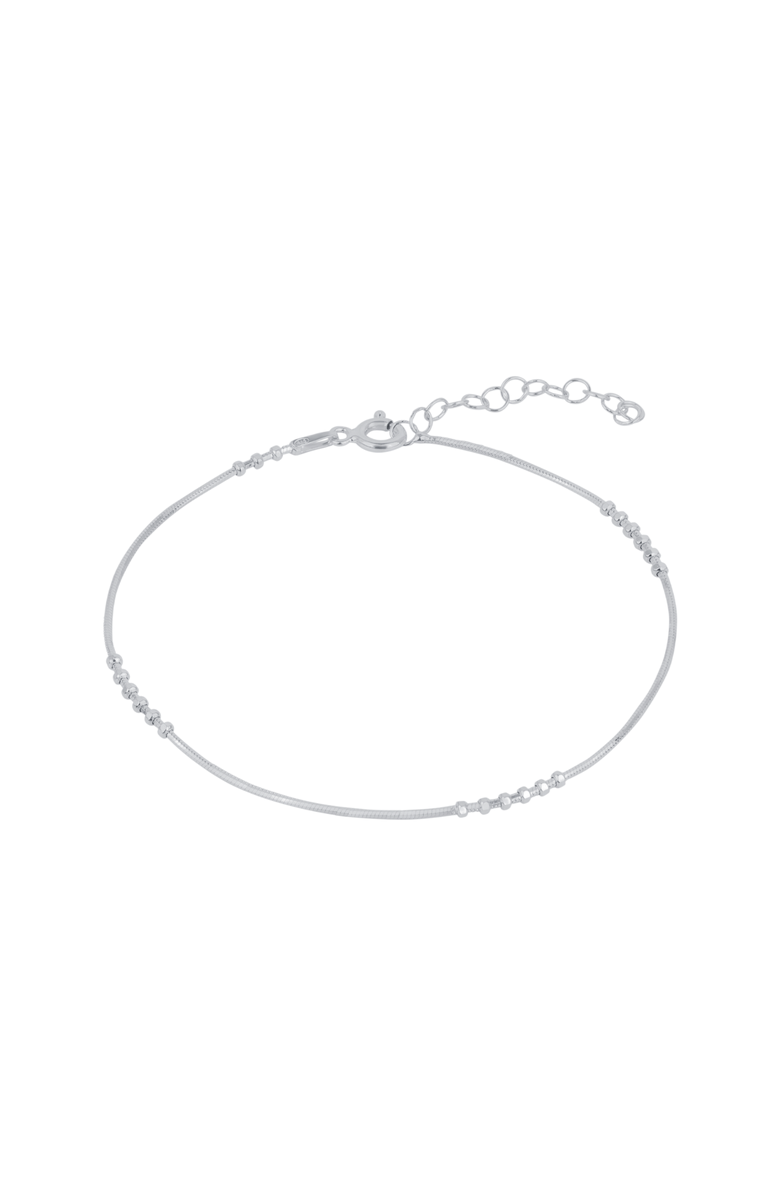 Spero London Six Beads Sterling Silver Bracelet, Main, color, Silver