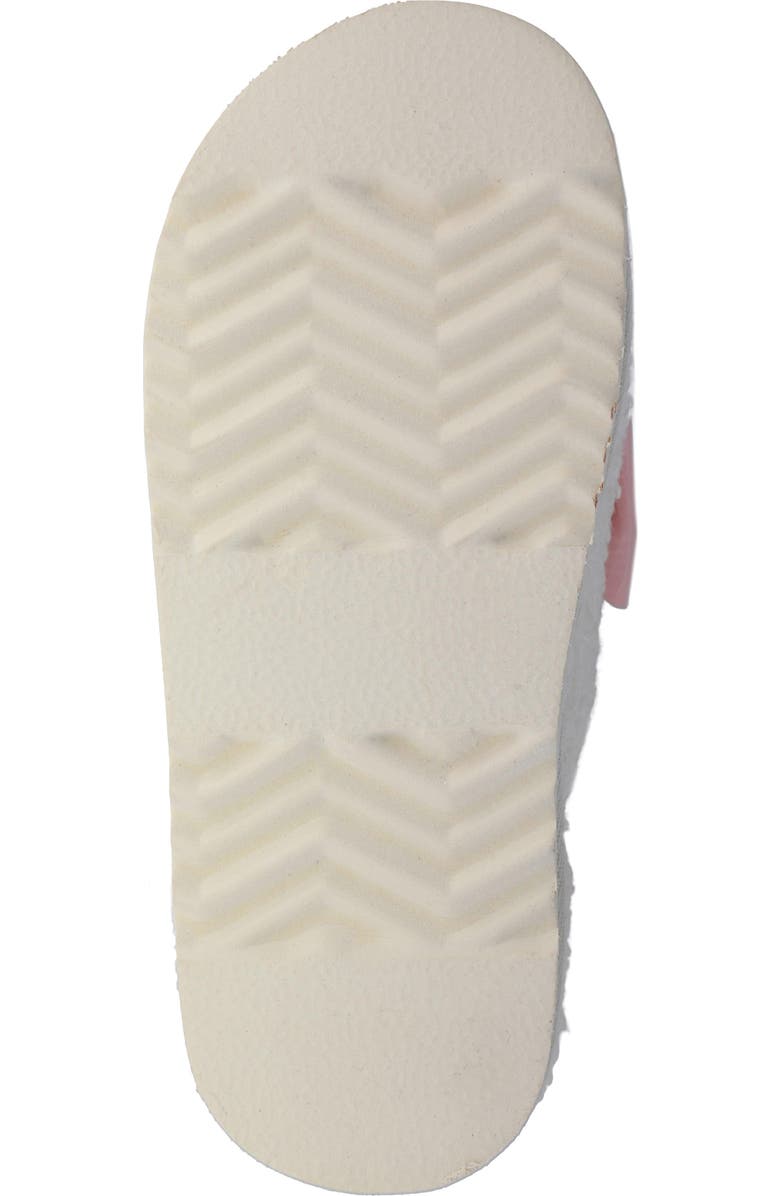 MIA Kids' Kinslee Bow Faux Shearling Slipper, Alternate, color, Cream