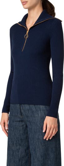 【MODERNIF】Bern Collar Knit Bone Marisa Merino Shoulder Button Sweater – Nicole Farhi