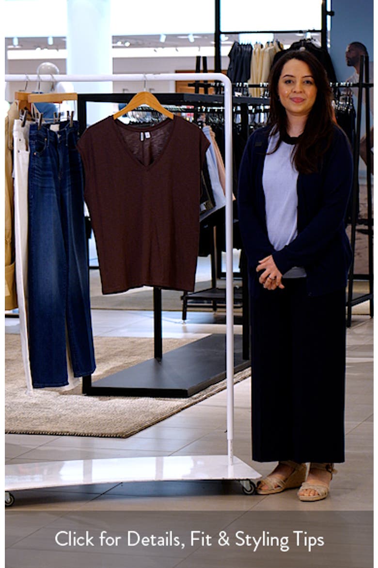 Sleeveless V-Neck Cotton T-Shirt video