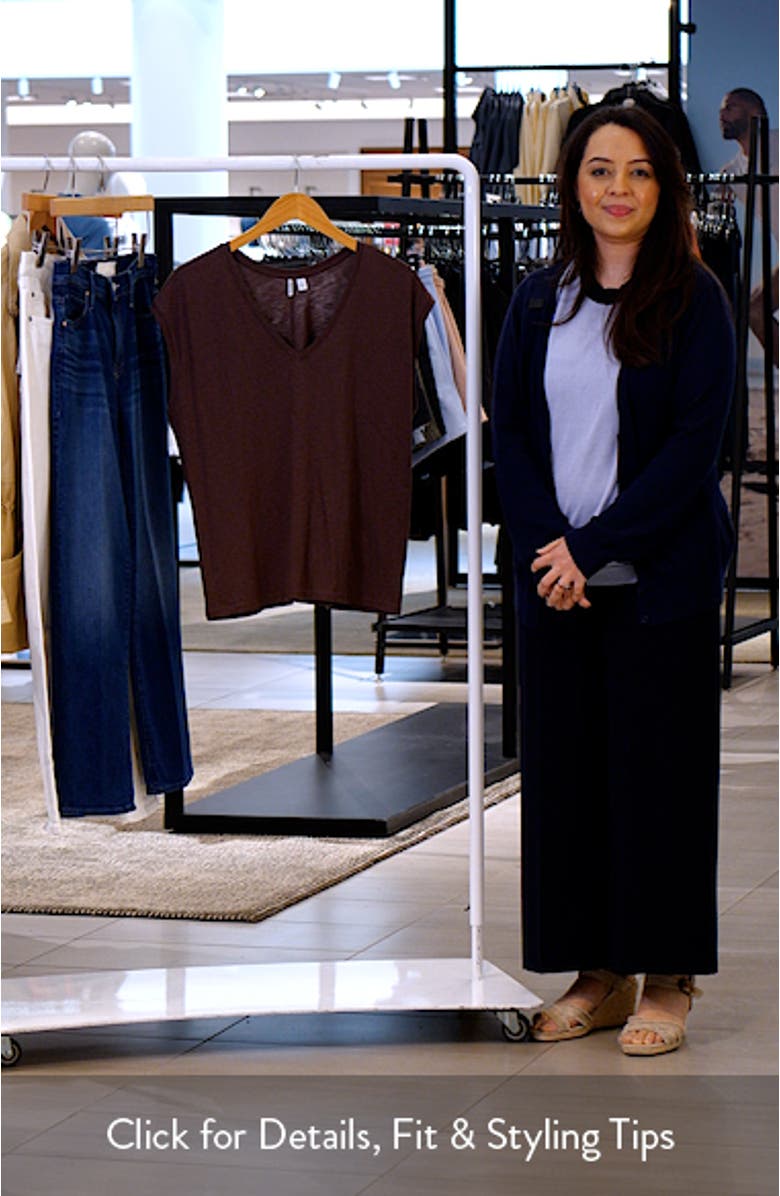 Sleeveless V-Neck Cotton T-Shirt, sales video thumbnail