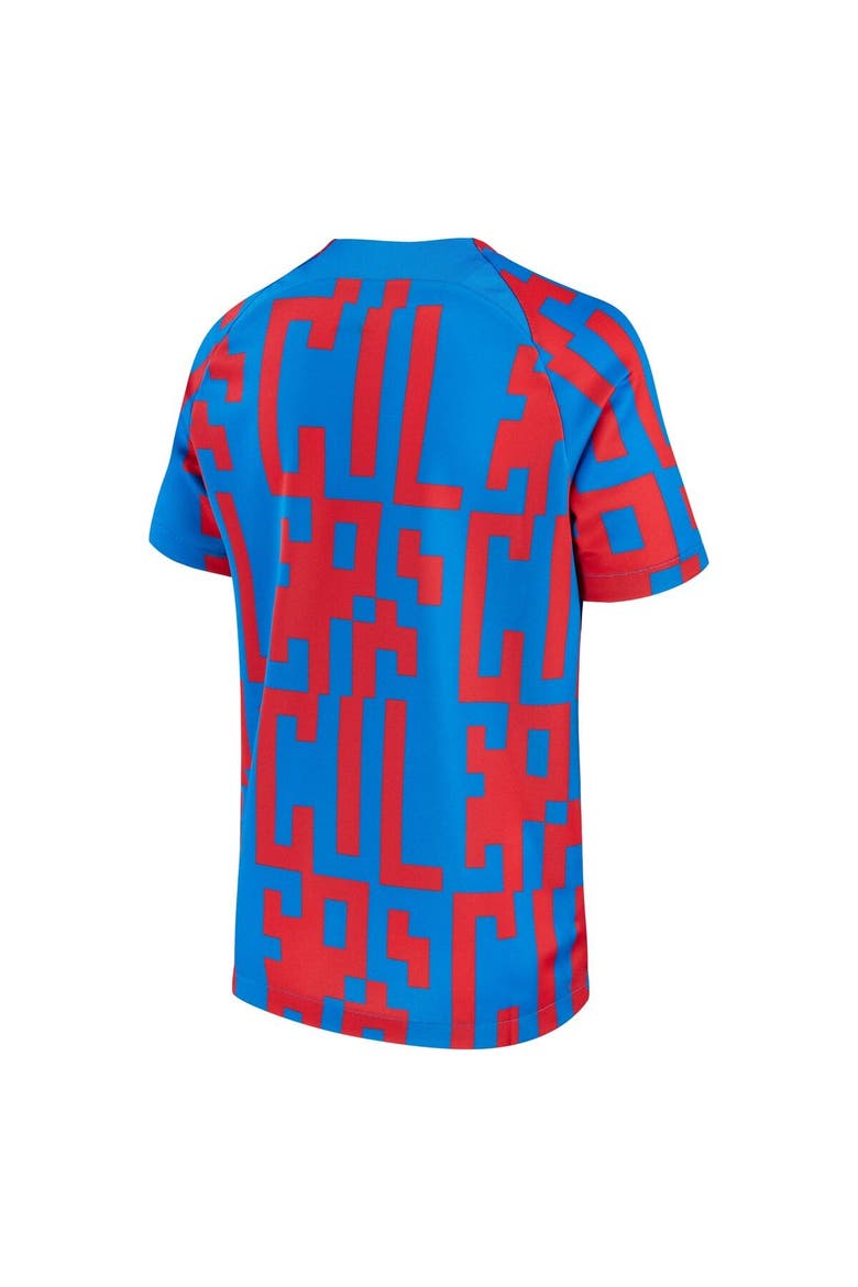 Men's Nike Blue Barcelona 2022/23 Pre-Match Top, Alternate, color, Blue