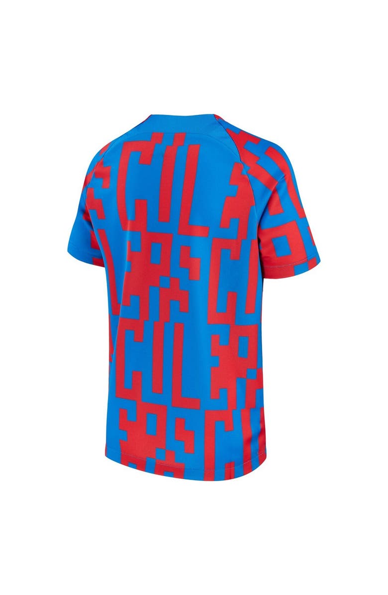 Nike Men's Nike Blue Barcelona 2022/23 Pre-Match Top, Alternate, color, Blue