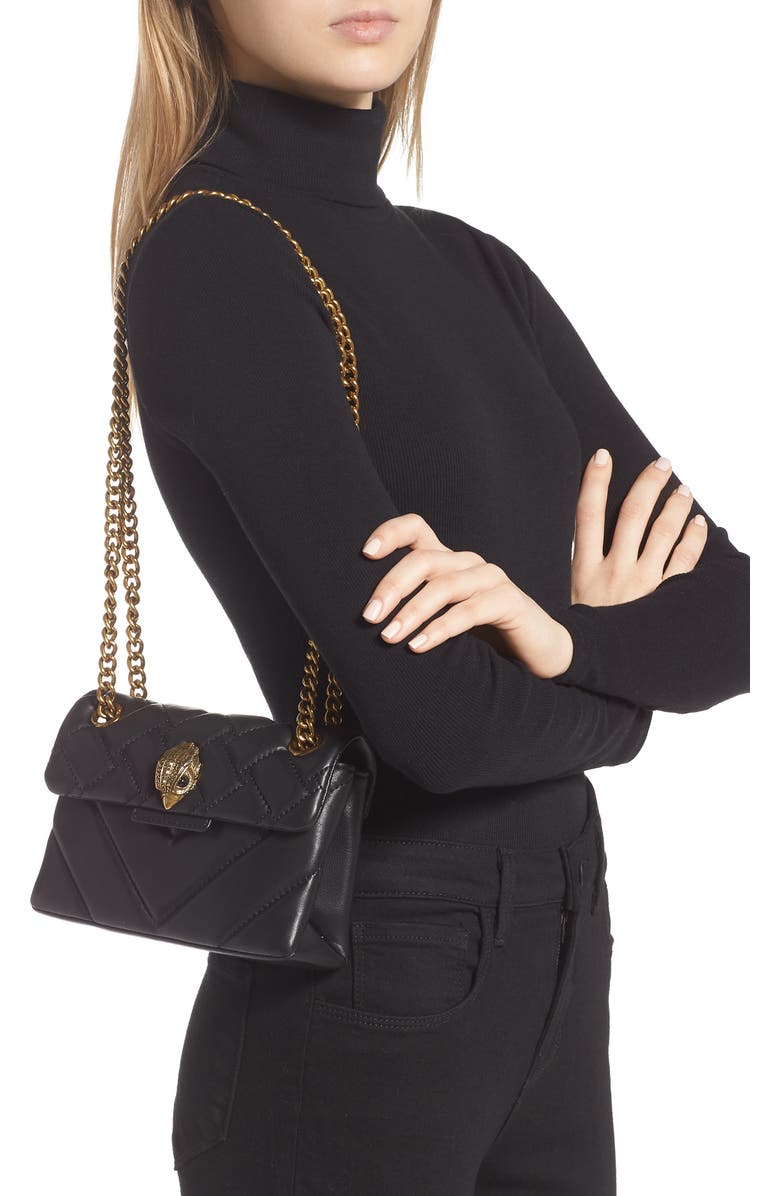 Kurt Geiger London Mini Kensington X Leather Shoulder Bag, Alternate, color,