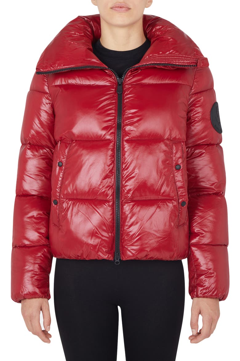 Luck Puffer Jacket, Main, color, BLACK
